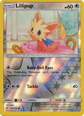 Cosmic Eclipse Lillipup #174/236 reverse holo